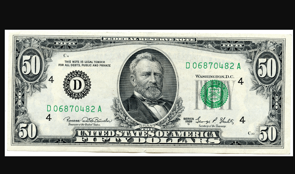 1969 50 Dollar Bill