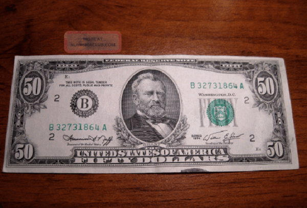 1974 50 Dollar Bill Value