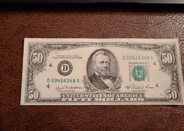 1981 50 Dollar Bill