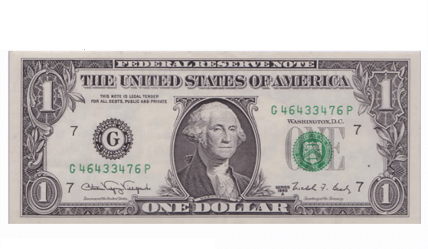1988 1 dollar bill value