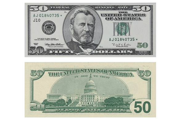 1996 50 Dollar Bill Value