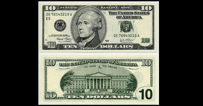2003 10 Dollar Bill