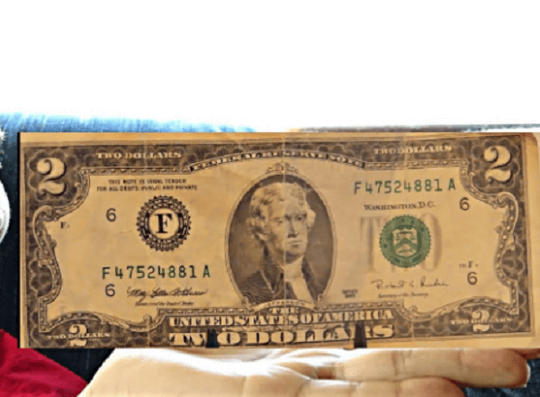 2017 2 dollar bill value